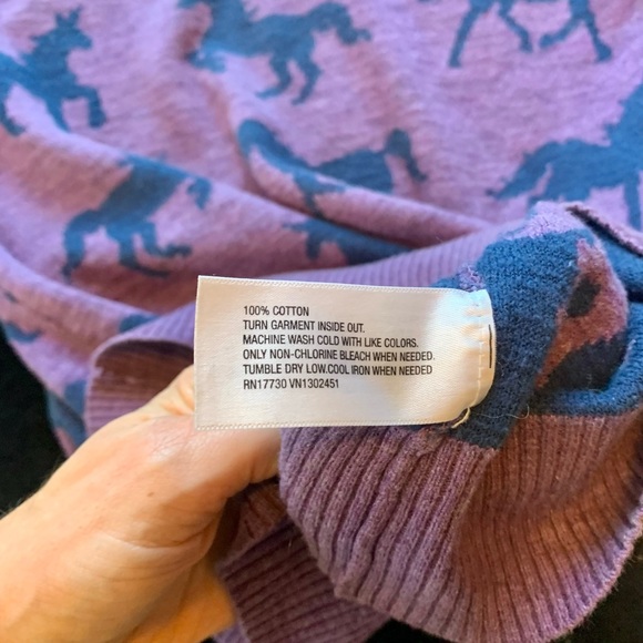 Mossimo Crewneck  Horse Shirt Xsmall. Purple. - Picture 6 of 9